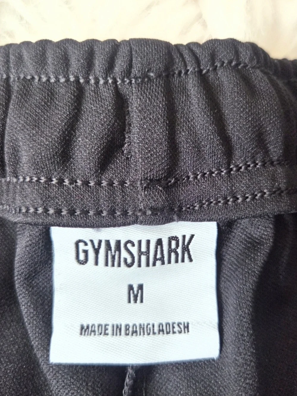 GYMSHARK Mens Sweatpants Joggers Black Size M